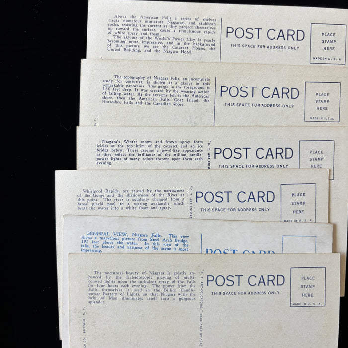 Vintage Postcard Lot Niagara Falls American Whirlpool Rapid New York Boat Bridge
