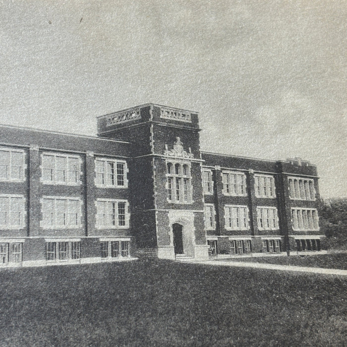 Antique Postcard 1916 Blow Horn Glen Nor High School Glenolden Norwood PA to WI