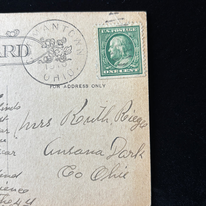 Antique Postcard 1910 Boulevard Dayton OH Germantown Soldiers Home Chautauqua