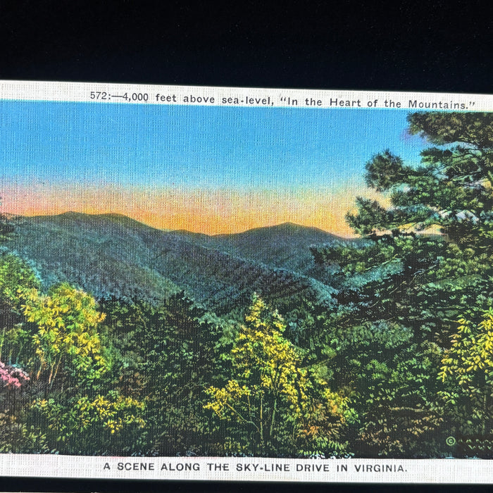Vintage Postcard Lot Tunnel Blue Ridge Mountain Skyline Trail Virginia Road Trip