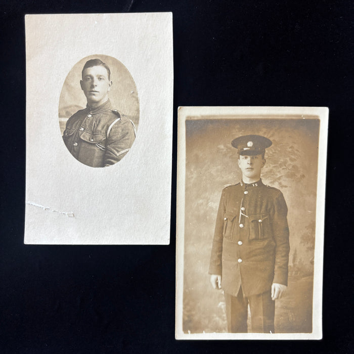 Antique Postcard Lot WWI Same British Soldier RPPC Scotland Military Uniform