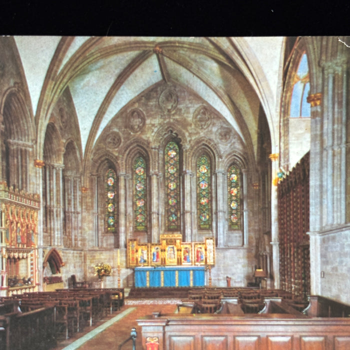 Vintage Postcard Lot UK England Cathedrals Chapels Interior Art Gothic Ephemera