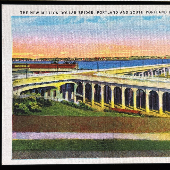 Vintage Postcard Lot Main Auto Tourism Bridge Maritime Anchor Baxter Blvd Rte 1