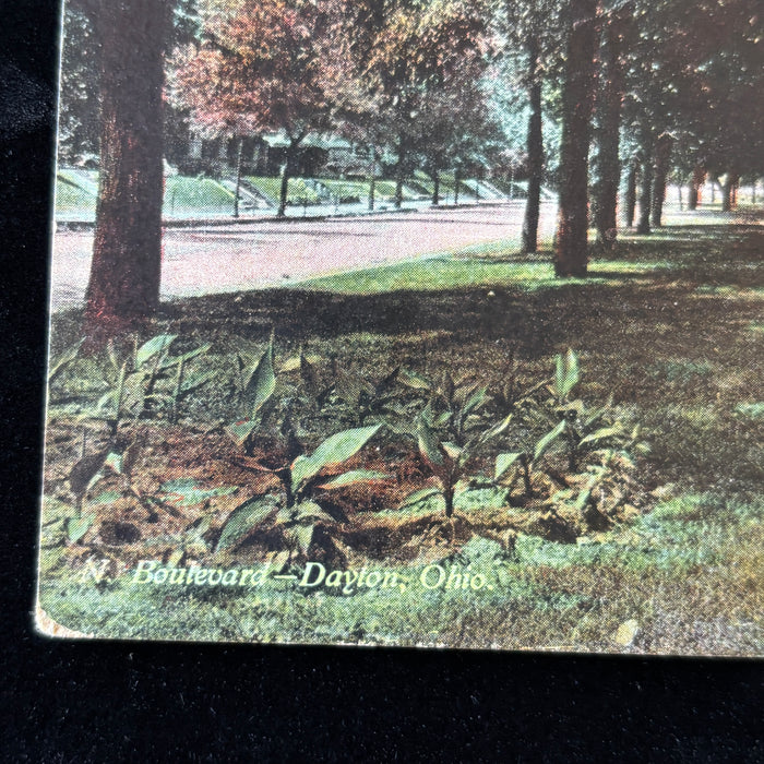 Antique Postcard 1910 Boulevard Dayton OH Germantown Soldiers Home Chautauqua