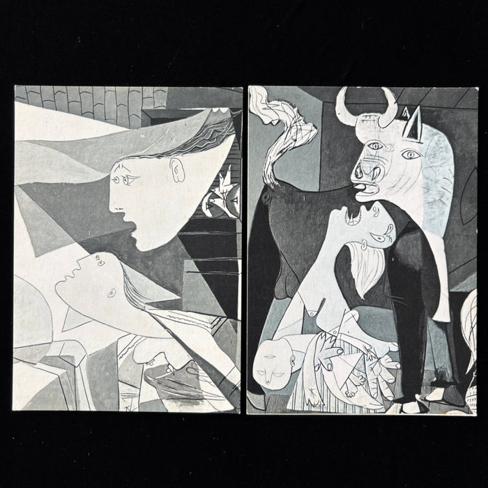 Vintage Postcard Lot Picasso Guernica Fragments Anti-War Dead Child Bull Spain