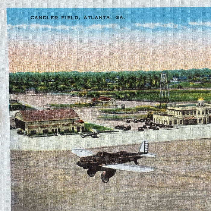 Vintage Postcard Lot 5 Atlanta GA Candler Airport City Hall Prison Post Office