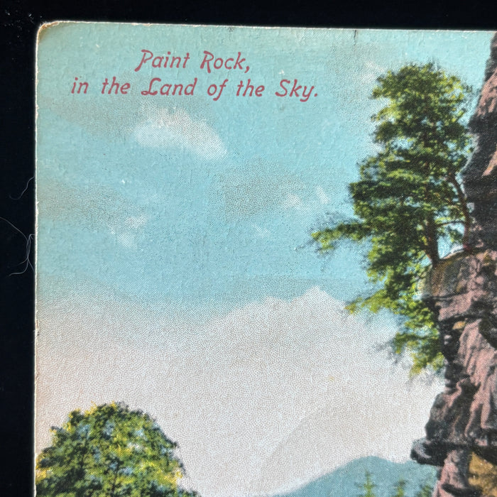 Antique Postcard 1910 Biltmore Travel Coordination Paint Rock Land Sky Asheville NC