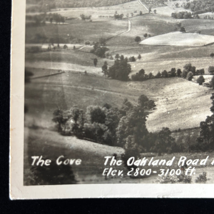 Vintage Postcard 1948 RPPC Oakland Road Keyser Ridge Maryland Cove Landscape