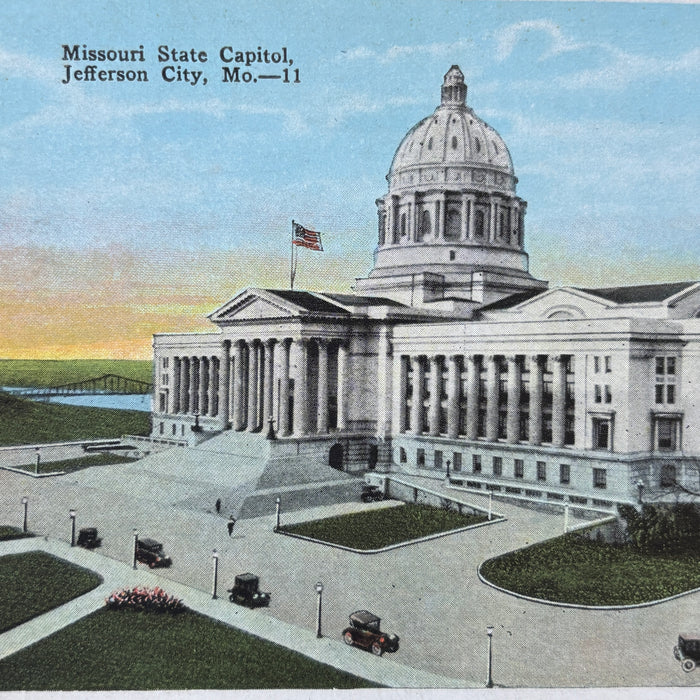 Vintage Postcard Lot Missouri Classic Cars St Louis City Hall Kansas Mizzou Tour