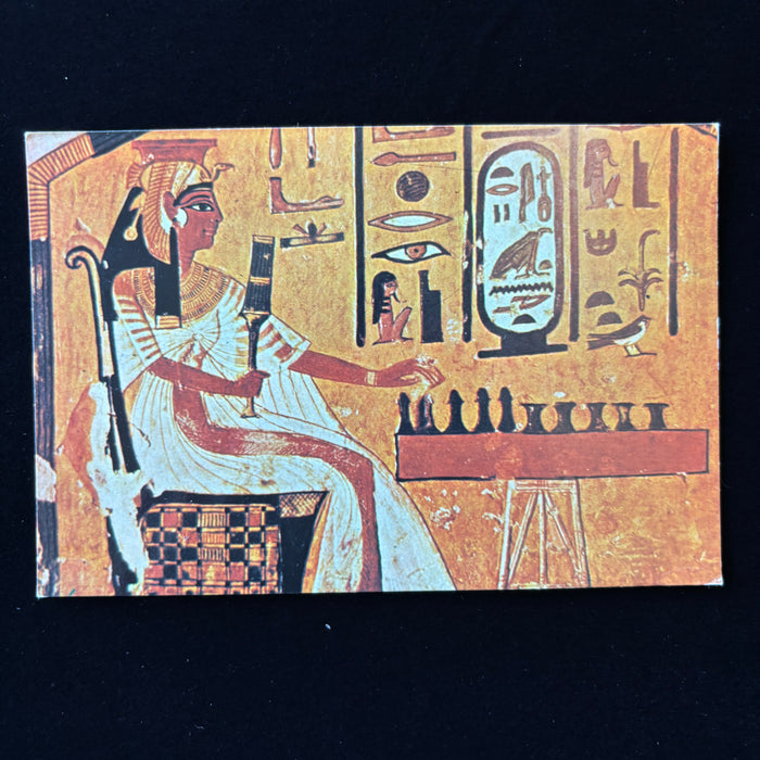 Vintage Postcard Lot Queen Nefertari Tomb Senet Game Egypt Osiris Hieroglyph Art