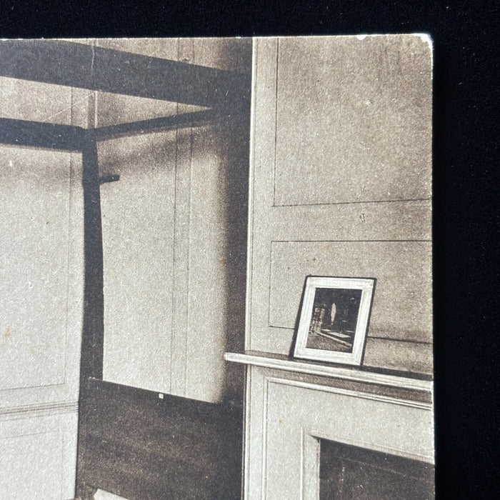 Antique Postcard Carlyles House Chelsea London Mrs Jane Carlyle Bedroom Interior