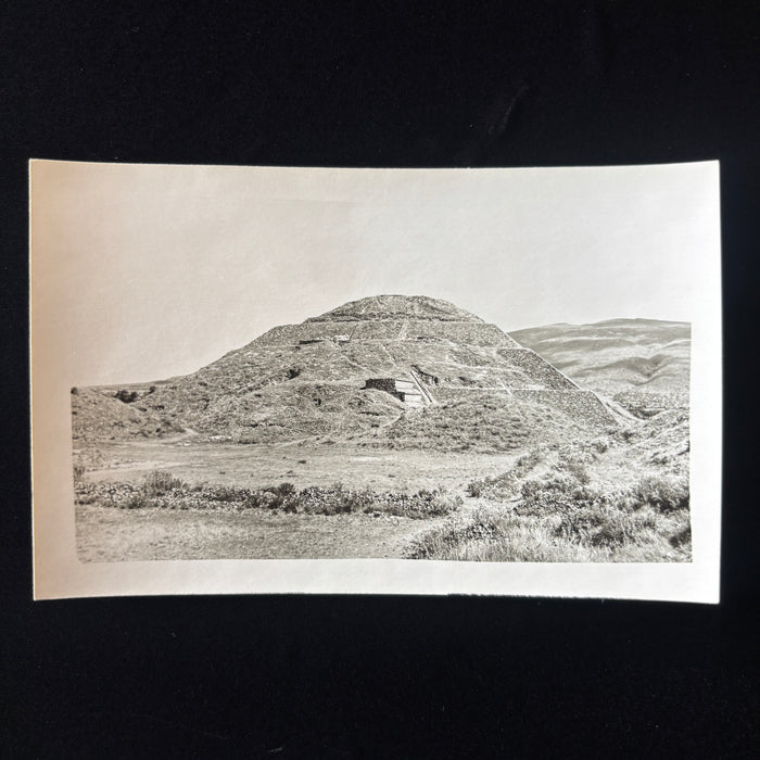 Vintage Postcard RPPC Moon Pyramid Teotihuacan Archeology Aztec Ruins Mexico
