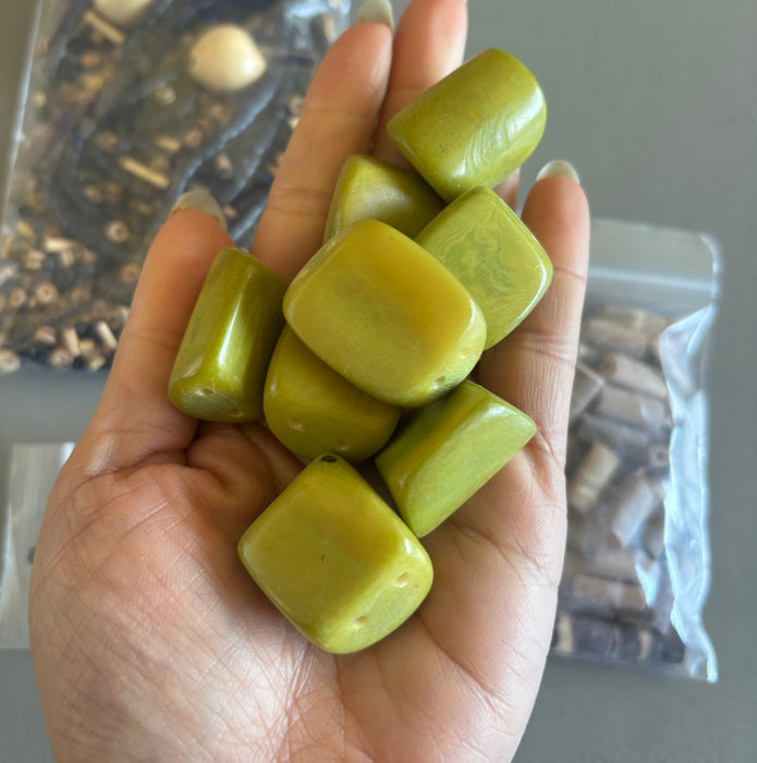 Wood Bead Bundle: Coconut Bamboo Tropical Jewelry Making