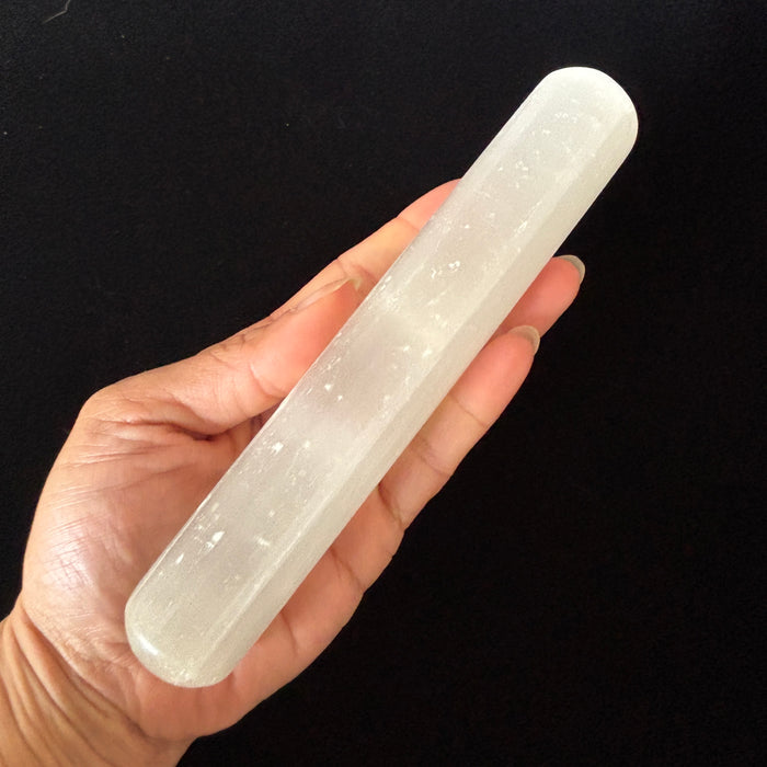Selenite Wand White Satin Spar Cleansing Massage Stone