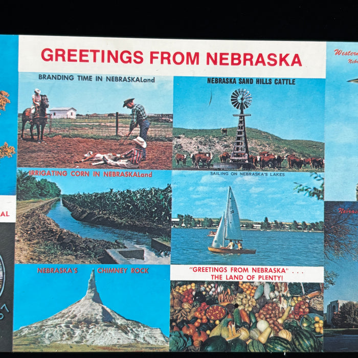 Vintage Postcard Lot Nebraska Greetings Lincoln Bellevue Church Scotts Bluff