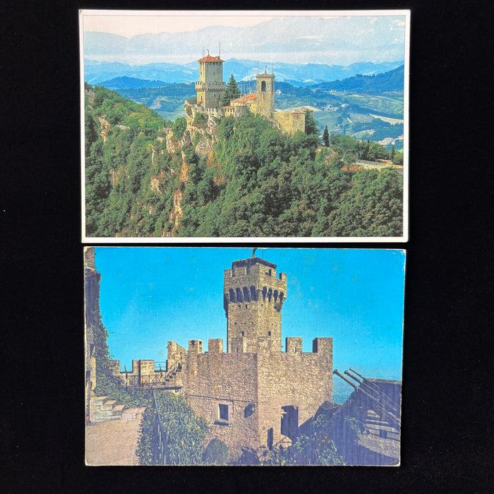 Vintage Postcard Lot San Marino Microstate Guaita Tower Mount Titano Fortress
