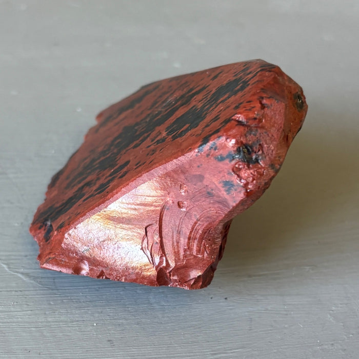 Mahogany Obsidian Raw Polished Red Black Stone Natural Crystal