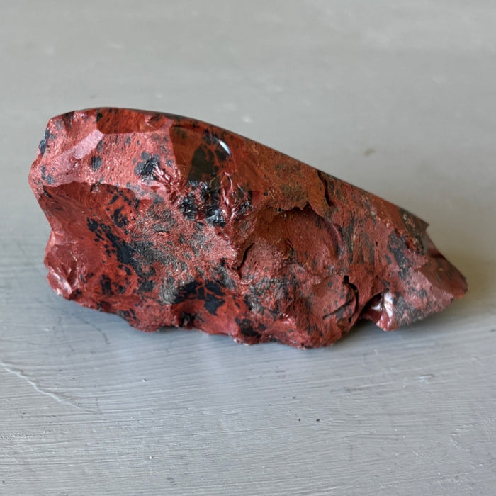 Mahogany Obsidian Raw Polished Red Black Stone Natural Crystal