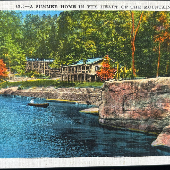 Vintage Postcard Lot Canoe Blue Ridge Mountain Chimney Rock Lake Lure Rivers