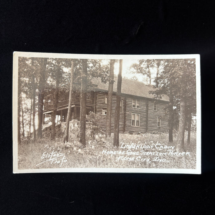 Vintage Postcard RPPC Limberlost Cabin Famous Gene Porter Rome City Indiana