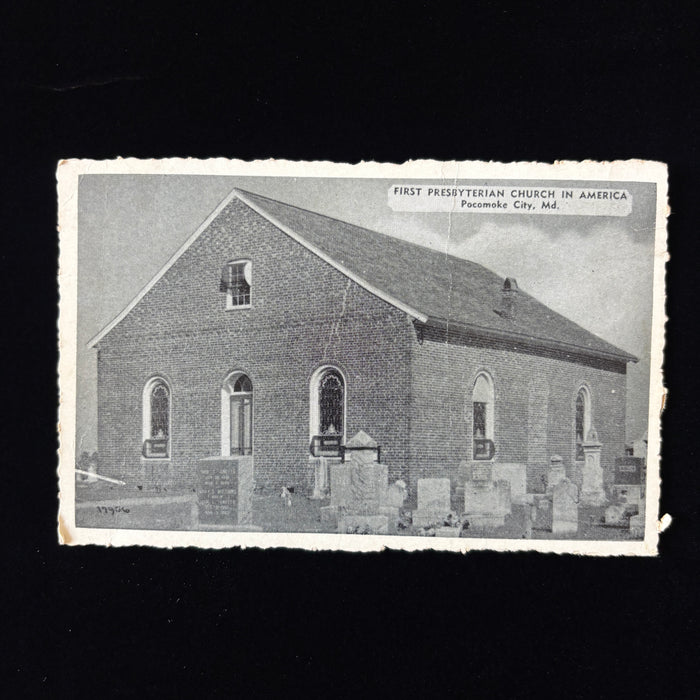 Vintage Postcard Religious Liberty Maryland First Presbyterian Church Rehobeth