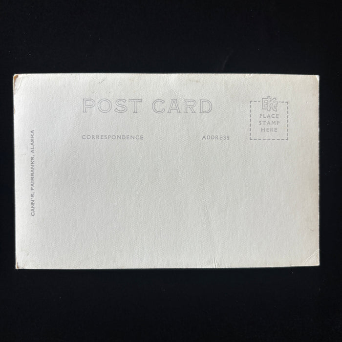 Vintage Postcard RPPC Sailboat Harding Lake Near Fairbanks Alaska Sailing Cann