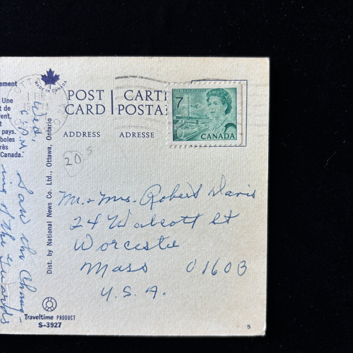 Vintage Postcard 1971 July Confederation Hall Parliament Hill Ottawa Canada