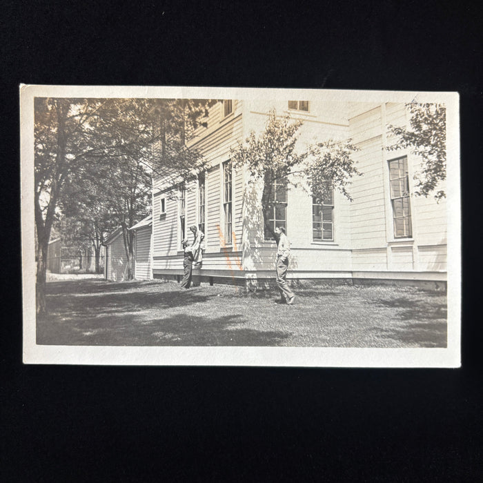 Antique Postcard 1913 RPPC Suicide Bad Luck Family Rural Town History Oregon