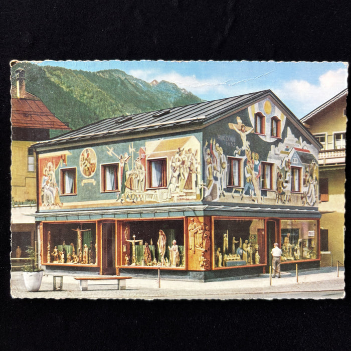 Vintage Postcard 1965 Cuckoo Oberammergau Germany Passion Play Art Brenner Pass