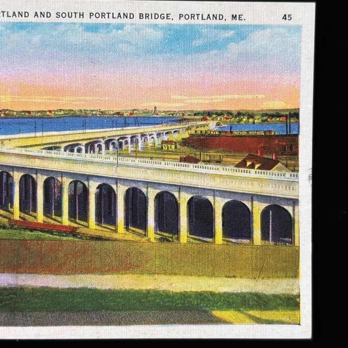 Vintage Postcard Lot Main Auto Tourism Bridge Maritime Anchor Baxter Blvd Rte 1