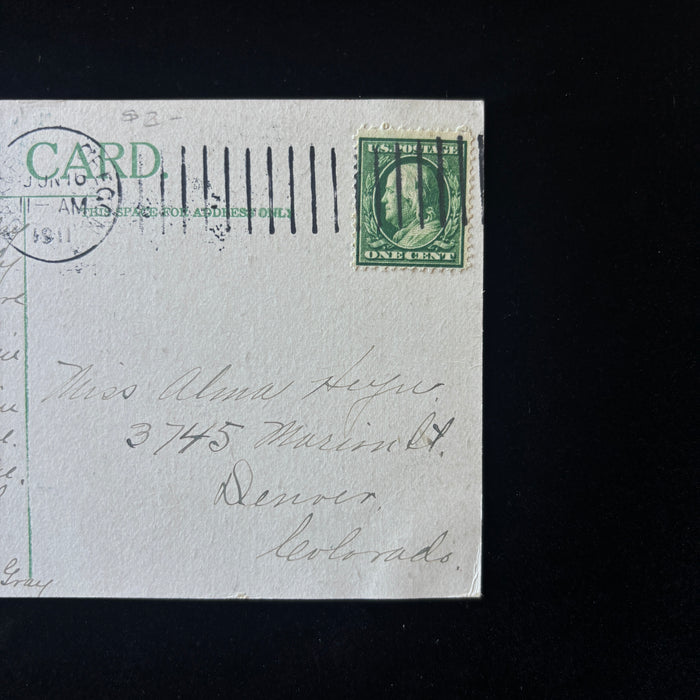 Vintage Postcard 1911 Baker County Court House Oregon City Old Gentleman Denver