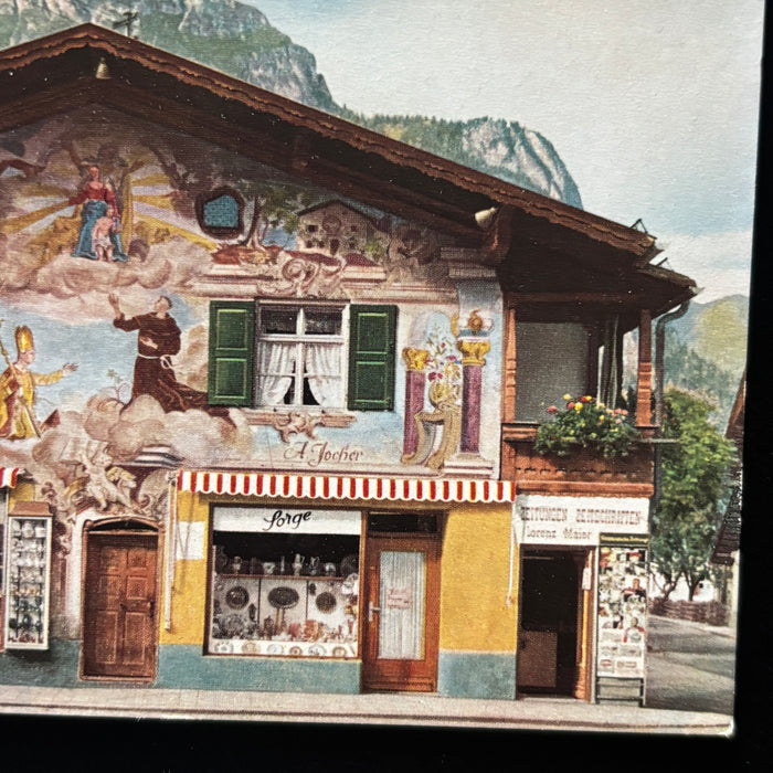 Vintage Postcard Lot Alpine Folk Art Architecture Cafe Restaurant Farm Germany