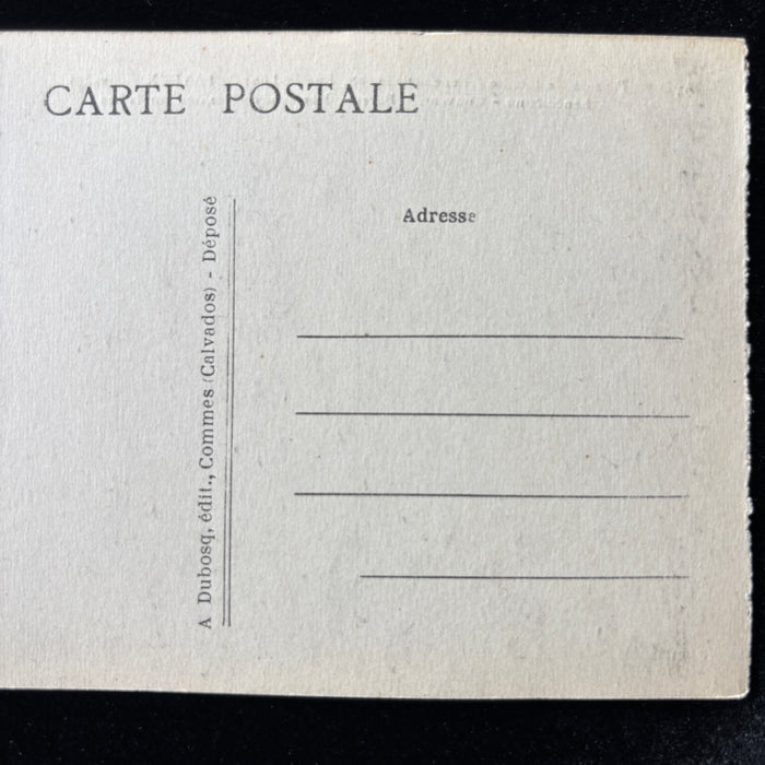 Vintage Postcard 1900s Pension for Ladies Bayeux France Benedictine Convent