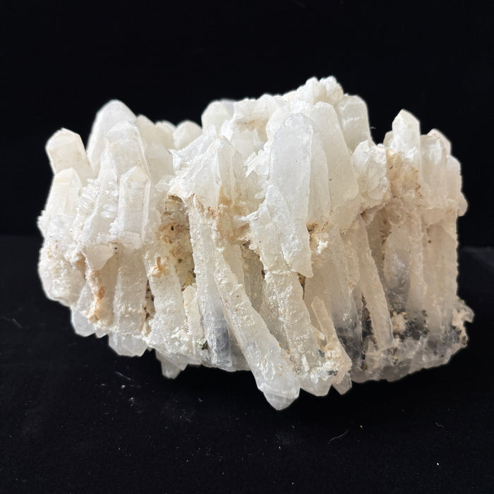 Clear Quartz Cluster Double-Sided Crystal Pyrite Sphalerite 5.4lb