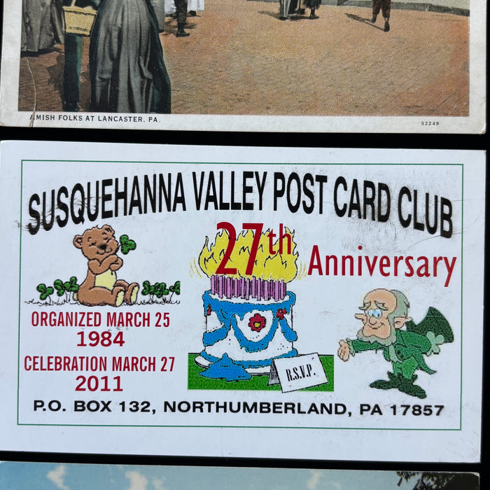 Vintage Postcard Lot Pennsylvania Lancaster Susquehanna Club Amish Hotel Horse
