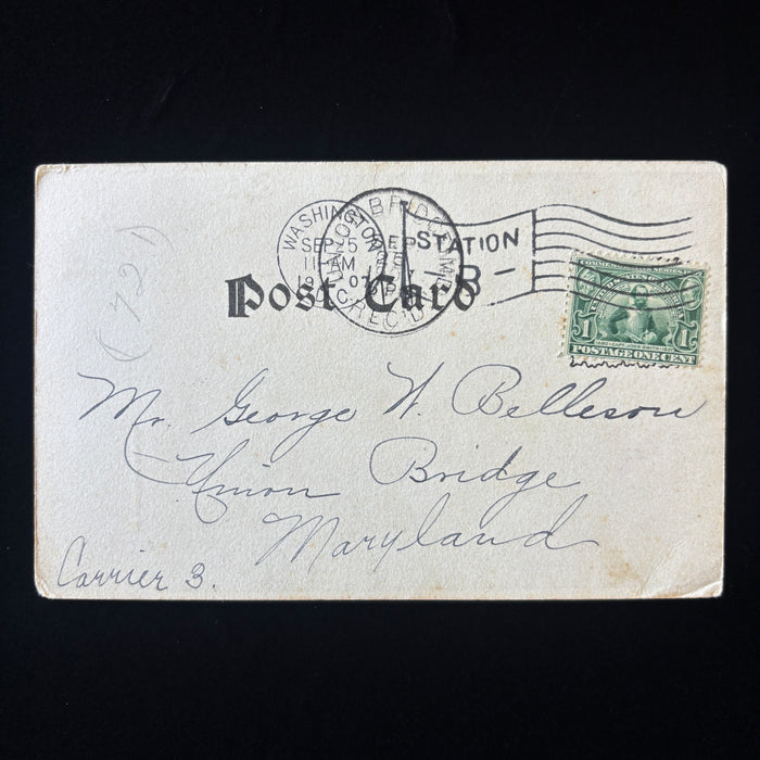 Antique Postcard 1907 White House President Room Teddie Roosevelt Chair History