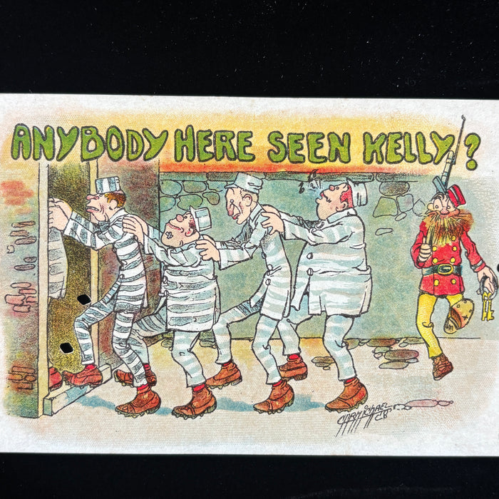 Vintage Postcard Lot Comic Wisconsin Fishing Antique Prison Kelly Carmichael