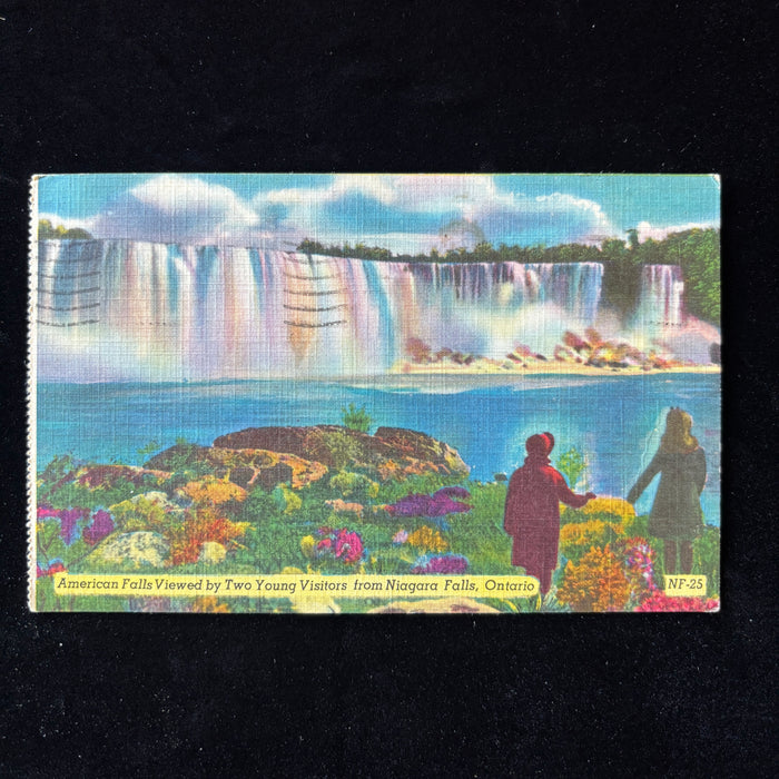 Vintage Postcard 1952 Magic Waterfalls American Falls Niagara Falls Seneca NY