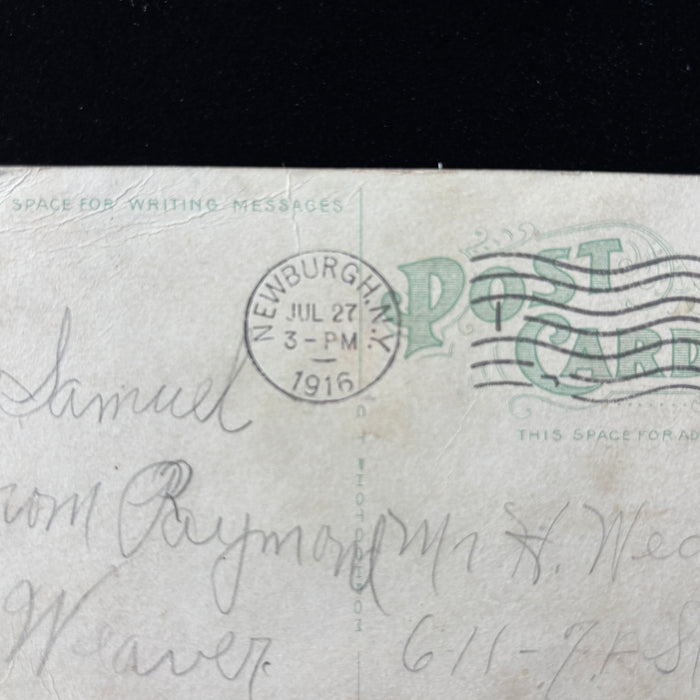 Antique Postcard 1916 Breakneck Mountain Tunnel Hudson River Railroad Newburgh NY