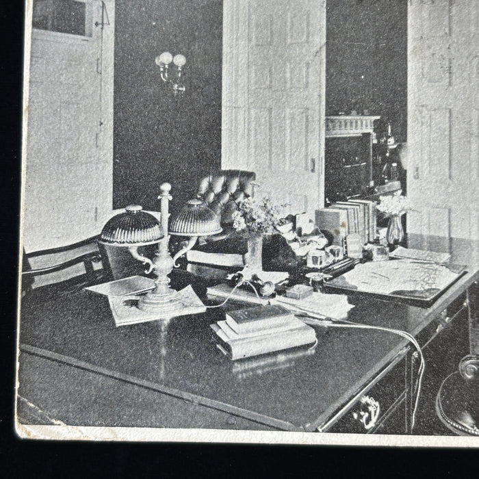 Antique Postcard 1907 White House President Room Teddie Roosevelt Chair History