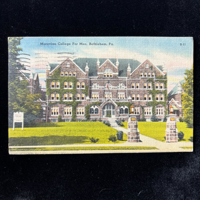 Vintage Postcard 1961 East Coast Travel Journal Moravian College Bethlehem PA