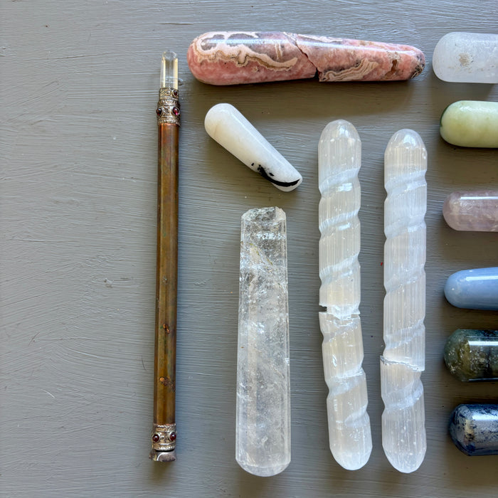 Crystal Wand Bundle: 2lb Multi-Stone Wounded Warriors