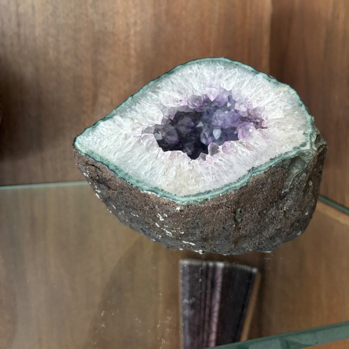 Amethyst Geode Cluster Purple Quartz Raw Stone Cave