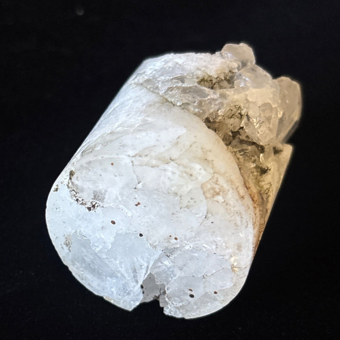 Clear Quartz Cluster Cylinder Core Crystal White Druzy Mineral
