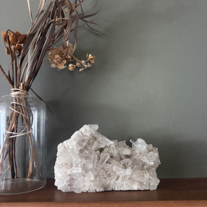 Clear Quartz Cluster Stunning Fine Crystal Home Decor Display Natural Gemstone