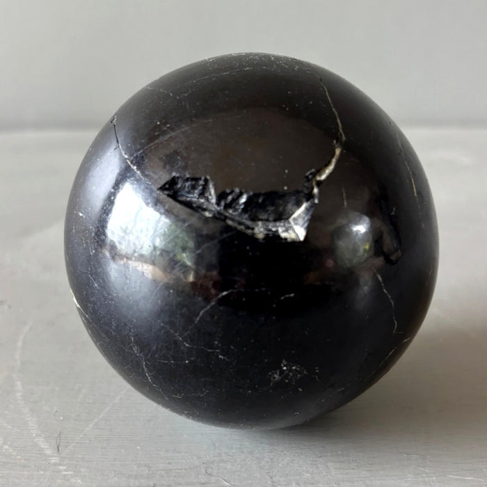 Black Tourmaline Sphere Wounded Warrior 3.5" Crystal Ball