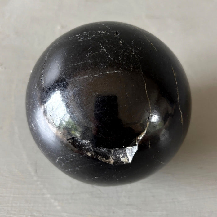 Black Tourmaline Sphere Wounded Warrior 3.5" Crystal Ball