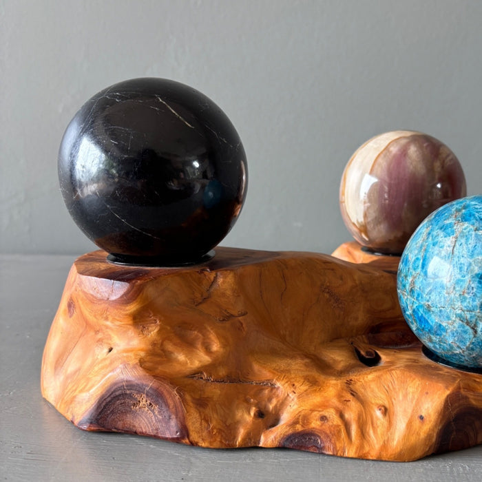 Black Tourmaline Sphere Wounded Warrior 3.5" Crystal Ball