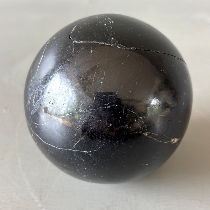 Black Tourmaline Sphere Wounded Warrior 3.5" Crystal Ball