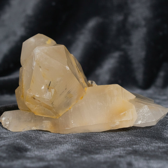 Golden Healer Quartz Cluster Mica Black Tourmaline 6 Inch